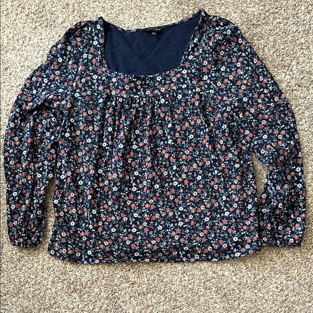 Lucky Brand Floral Long Sleeve Top